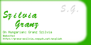 szilvia granz business card